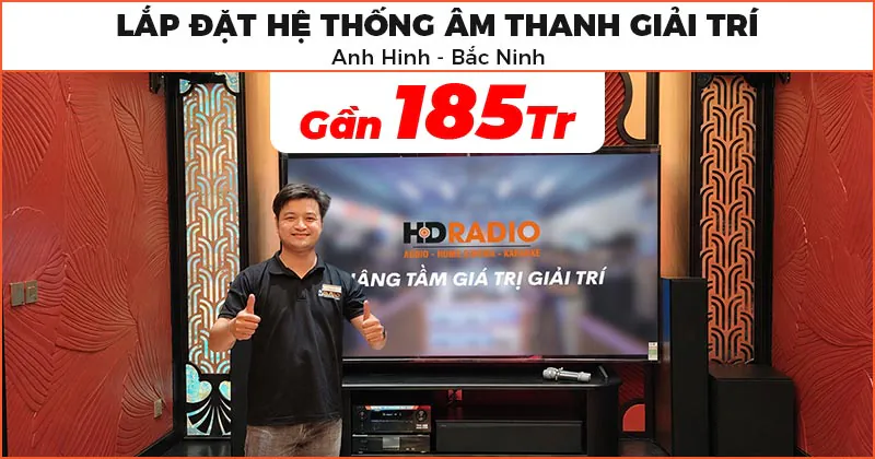 Lắp đặt hệ thống âm thanh giải trí trị giá gần 185 triệu đồng cho anh Hinh ở Từ Sơn, Bắc Ninh Lắp đặt hệ thống âm thanh giải trí trị giá gần 185 triệu đồng cho anh Hinh ở Từ Sơn, Bắc Ninh