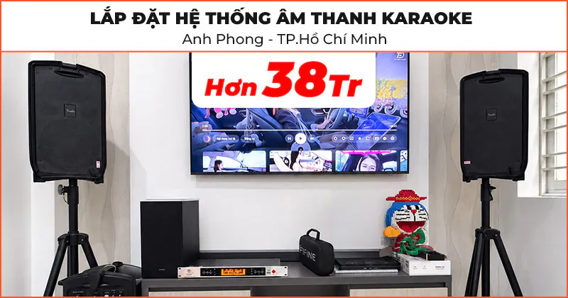Lắp đặt hệ thống âm thanh karaoke trị giá hơn 38 triệu đồng cho anh Phong ở Phú Nhuận, TP.Hồ Chí Minh Lắp đặt hệ thống âm thanh karaoke trị giá hơn 38 triệu đồng cho anh Phong ở Phú Nhuận, TP.Hồ Chí Minh