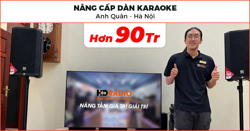 Nâng cấp Dàn karaoke cao cấp cho anh Quân ở Hà Nội