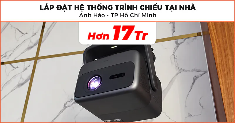 Lắp đặt hệ thống trình chiếu chất lượng trị giá hơn 17 triệu đồng cho anh Hảo ở Quận 12, TP.Hồ Chí Minh