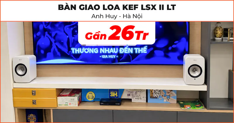 Bàn giao Loa KEF cho anh Huy ở Hà Nội