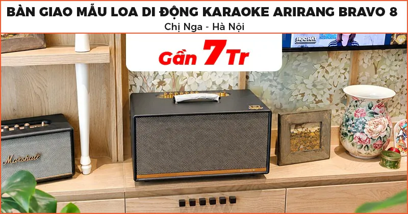 Bàn giao mẫu loa karaoke di động trị giá gần 7 triệu đồng cho chị Nga ở Đại Mỗ, Hà Nội (Arirang Bravo 8) Bàn giao mẫu loa karaoke di động trị giá gần 7 triệu đồng cho chị Nga ở Đại Mỗ, Hà Nội (Arirang Bravo 8)