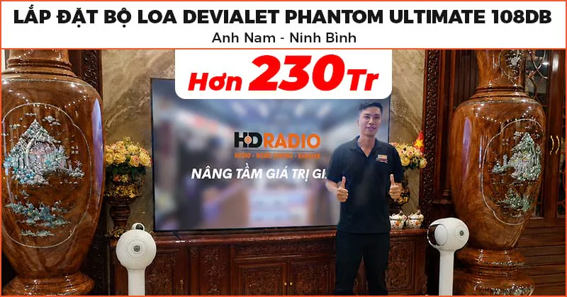 Lắp đặt bộ Loa Devialet đẳng cấp cho anh Nam ở Phủ Lý, Ninh Bình Lắp đặt bộ Loa Devialet đẳng cấp cho anh Nam ở Phủ Lý, Ninh Bình