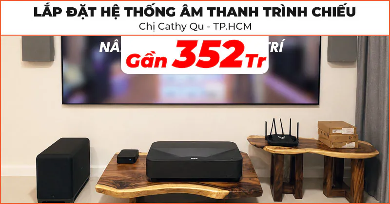 Lắp đặt Hệ thống âm thanh trình chiếu cho chị Cathy Qu ở Hồ Chí Minh Lắp đặt Hệ thống âm thanh trình chiếu cho chị Cathy Qu ở Hồ Chí Minh