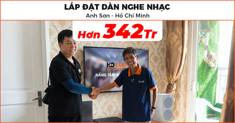Lắp đặt Dàn nghe nhạc cao cấp cho anh Sơn ở Hồ Chí Minh