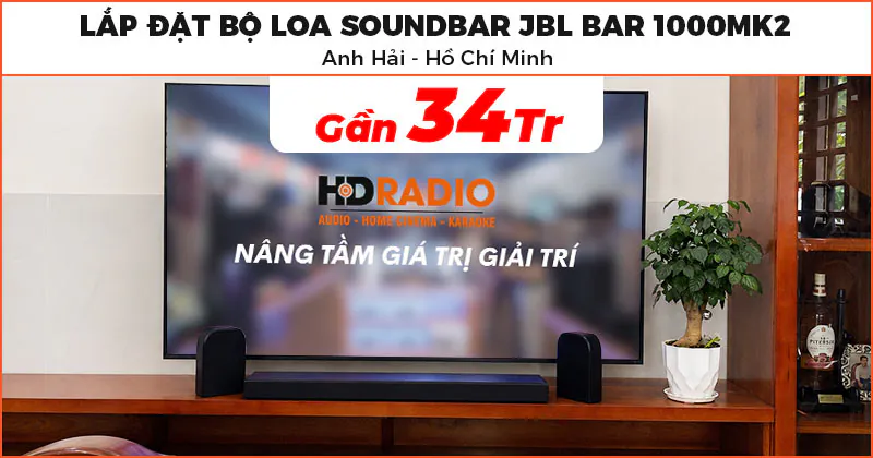 Bộ Loa Soundbar JBL Bar 1000MK2 của gia đình anh Hải Bộ Loa Soundbar JBL Bar 1000MK2 của gia đình anh Hải
