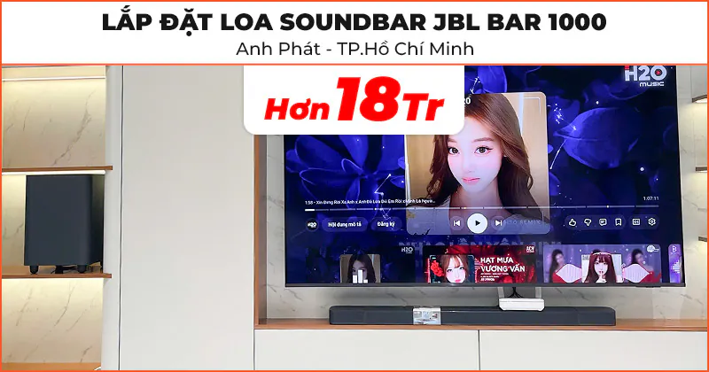 Lắp đặt Loa Soundbar JBL cho anh Phát ở Nhà Bè, Hồ Chí Minh