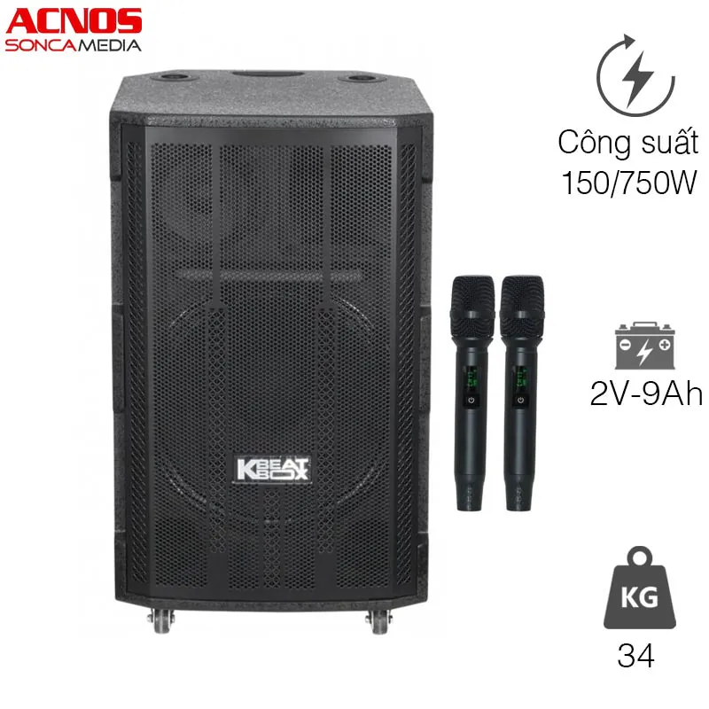 Loa Acnos CB4800Pro, Bass 40cm, Công suất 150W, Bluetooth 5.0, OTG USB-C, HDMI ARC, OPTICAL, Kèm 2 Mic Loa Acnos CB4800Pro, Bass 40cm, Công suất 150W, Bluetooth 5.0, OTG USB-C, HDMI ARC, OPTICAL, Kèm 2 Mic