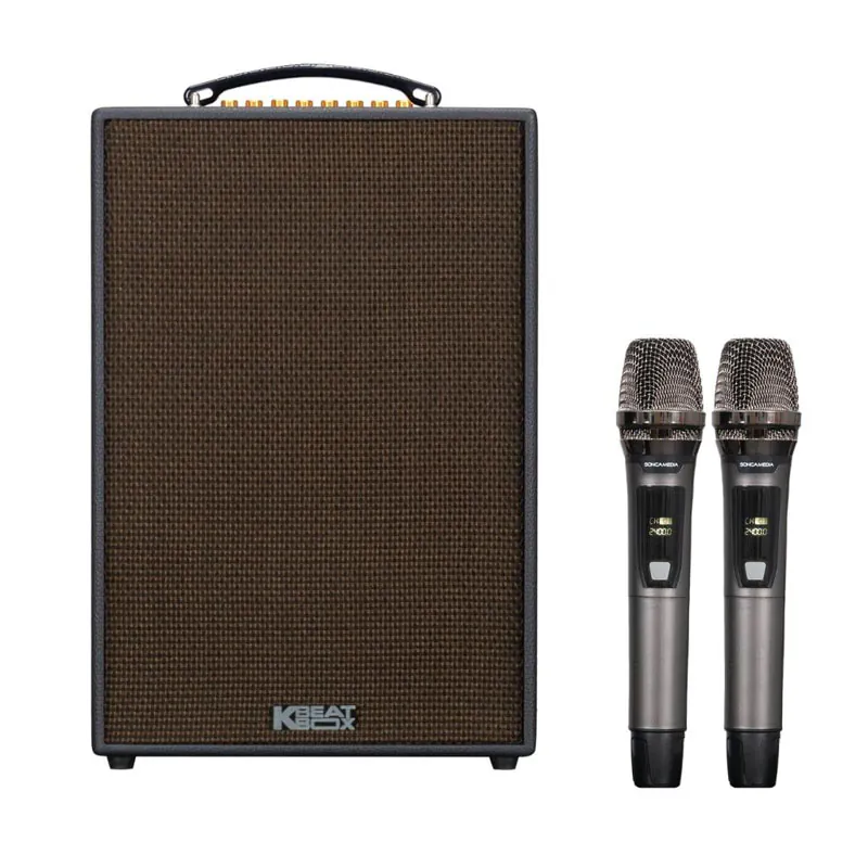 Loa Acnos CS286PRO, Bass 20 cm, Công suất 100W, Bluetooth 5.0, MP3 USB, LINE IN, OPTICAL IN, Đi kèm 2 Mic