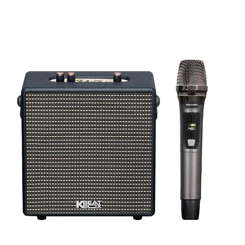 Loa Acnos QUAD 8, Bass 16cm, Công suất 25W, Bluetooth 5.0, MP3 USB, Line In, Guitar, 1 Tay MIC