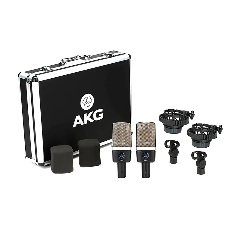 Micro thu âm AKG C214STSET (Cardioid, Tần số 20Hz - 20.000Hz, Độ nhạy 20 mV/Pa, XLR)
