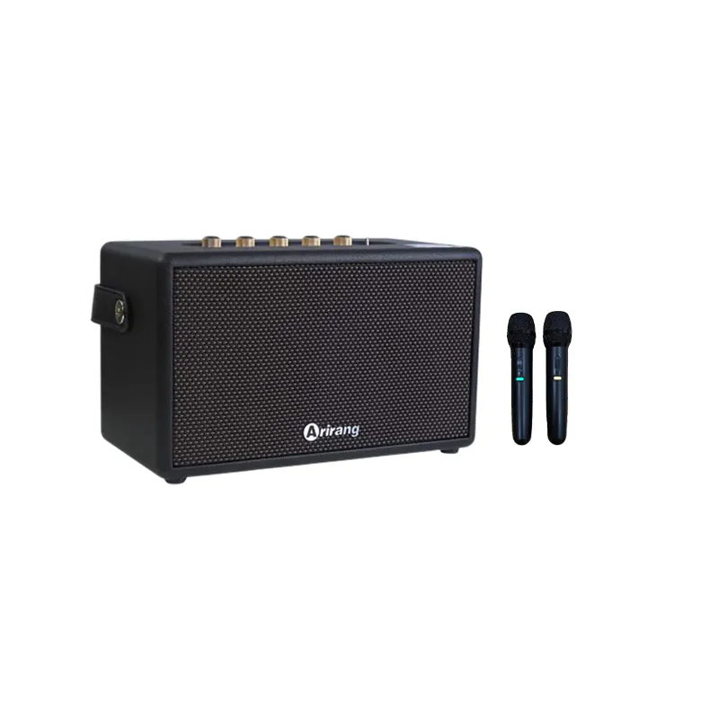 Loa Arirang A80 (Công suất 80W, Bluetooth 5.0, AUX, USB-C, Live Out, Guitar, Kèm 2 Mic) Loa Arirang A80 (Công suất 80W, Bluetooth 5.0, AUX, USB-C, Live Out, Guitar, Kèm 2 Mic)
