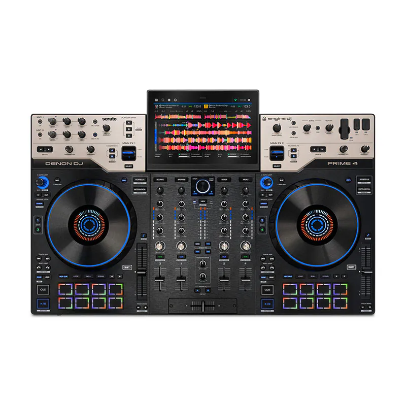 Bàn DJ Denon PRIME 4 G2, 4 Kênh, Wi-Fi 5, Bluetooth 5.4, XLR, RCA, USB Bàn DJ Denon PRIME 4 G2, 4 Kênh, Wi-Fi 5, Bluetooth 5.4, XLR, RCA, USB