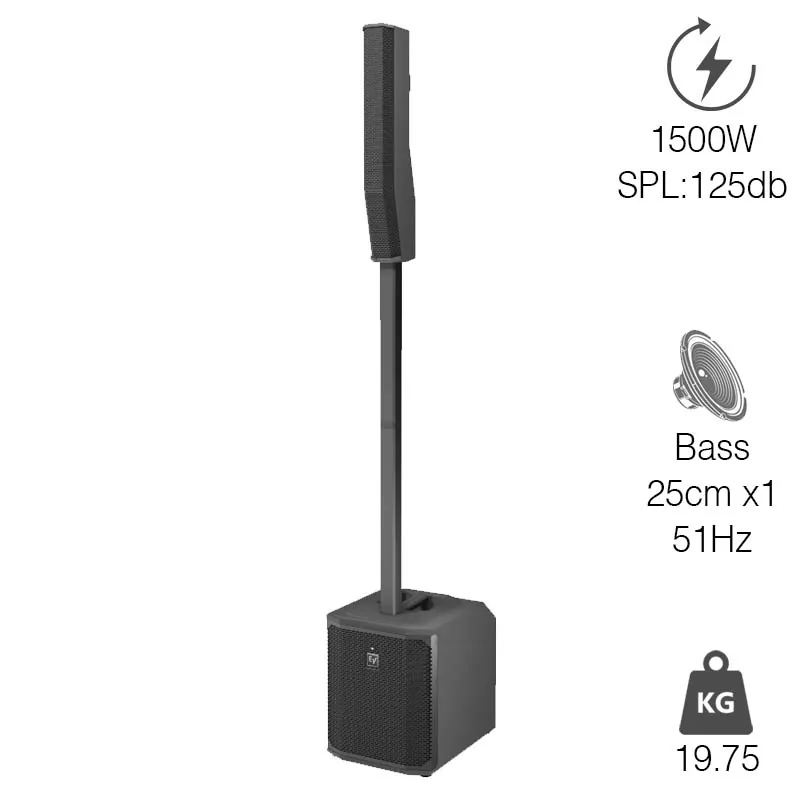 Loa Electro-Voice Evolve 30M G2, Công suất 1500W, Tần số 45 Hz - 20 kHz, Mixer 8 Kênh, Bluetooth Stereo TWS