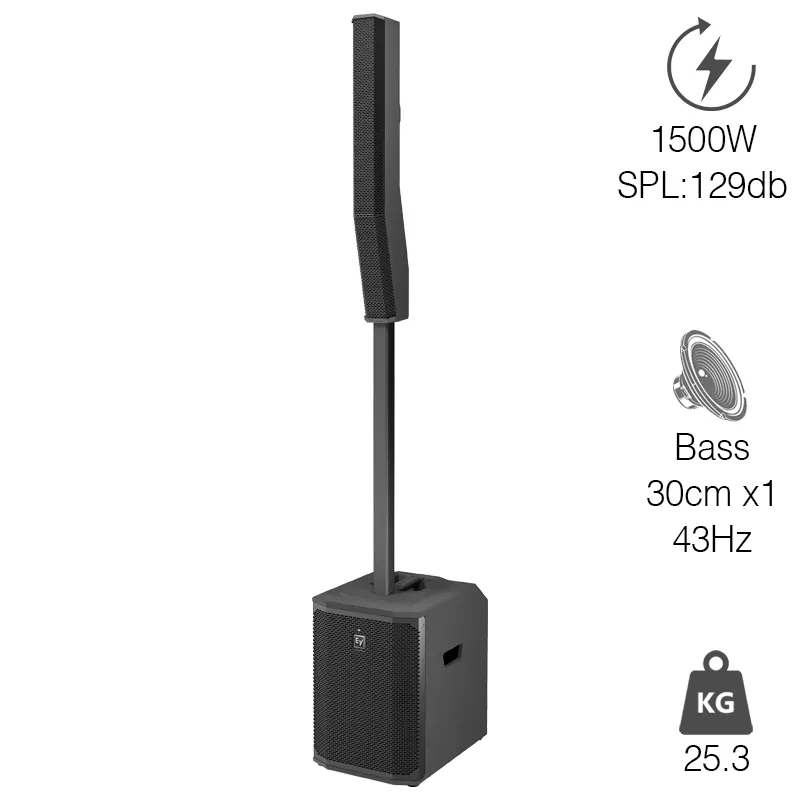 Loa Electro-Voice Evolve 50 G2 (Công suất 1500W, Bass 30.4 cm, Class D, Bluetooth Stereo, XLR, RCA, QuickSmart App)
