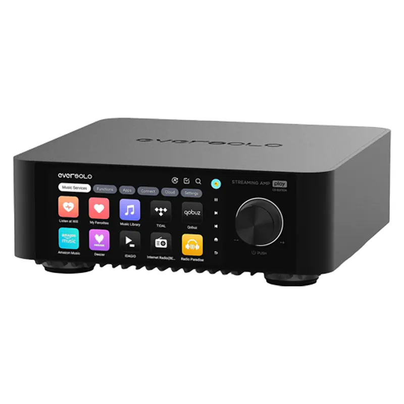 Amply Eversolo Play CD Edition, 2 kênh, 60W ở 8ohm và 110W ở 4ohm, Music Streamer, DAC, Bluetooth 5.3, HDMI ARC, Optical, Coaxial
