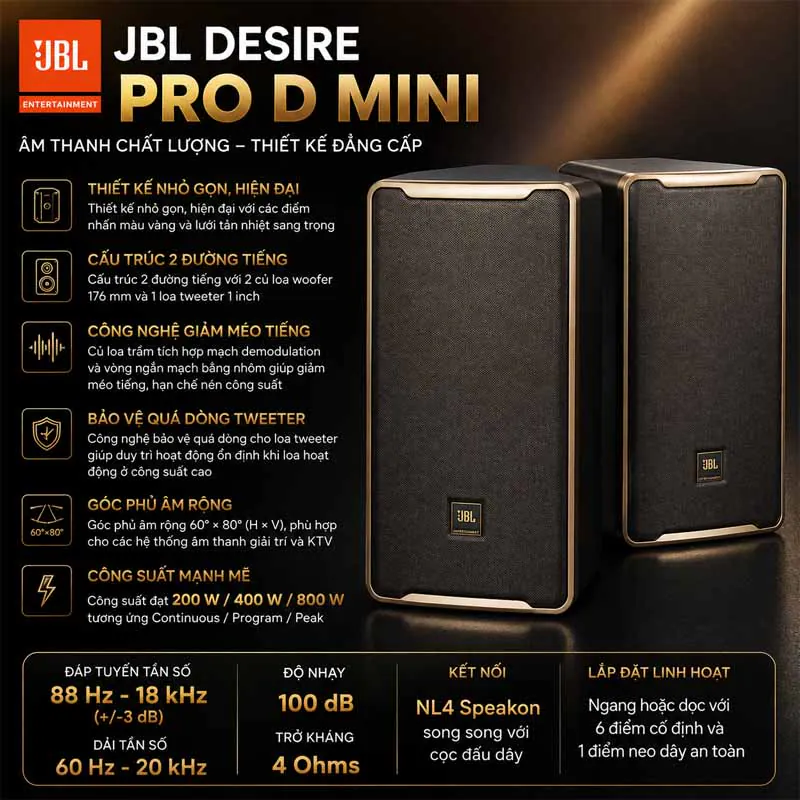 Tính năng nổi bật của Loa JBL Desire Pro D Mini