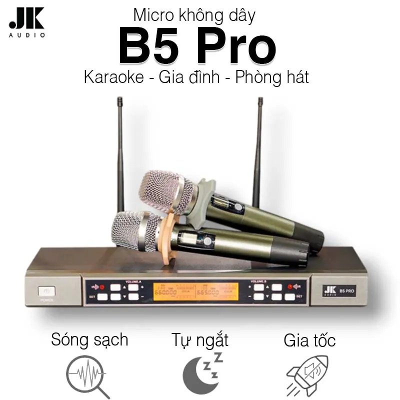 Micro JKaudio B5 Pro, Cảm biết gia tốc, Cảm biến tự ngắt, Dò sóng sạch