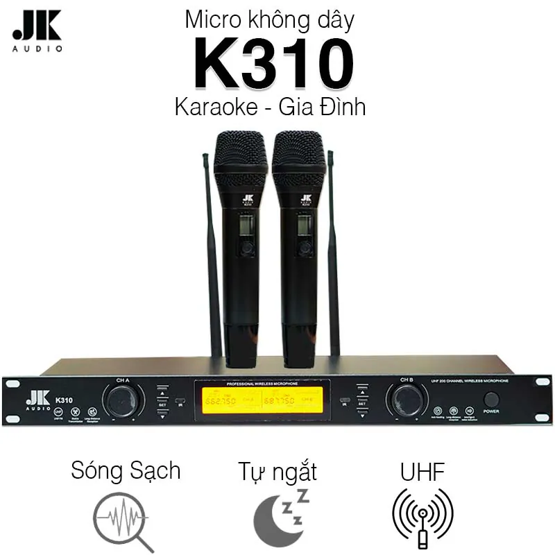 Micro JKaudio K310, Dò sóng sạch, Cảm biến tự ngắt