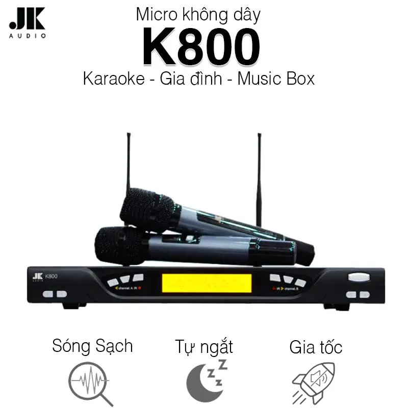 Micro JKaudio K800, Cảm biết gia tốc, Cảm biến tự ngắt, Dò sóng sạch