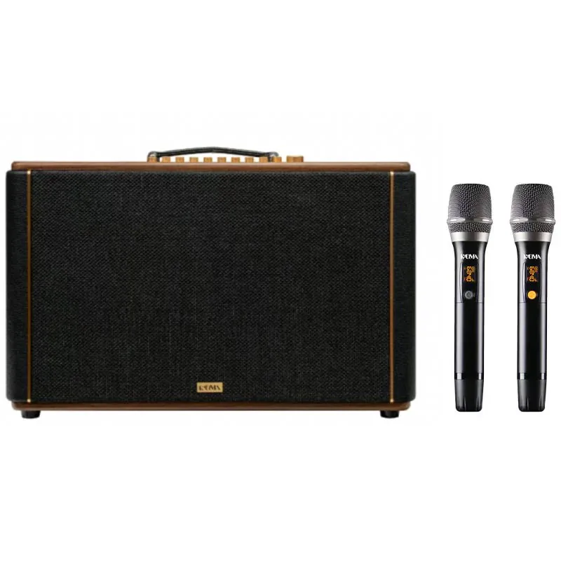 Loa Kadma KS350, 350W RMS, Bass 25 cm, Pin 15h, Bluetooth 6.0, Đi kèm 2 micro không dây
