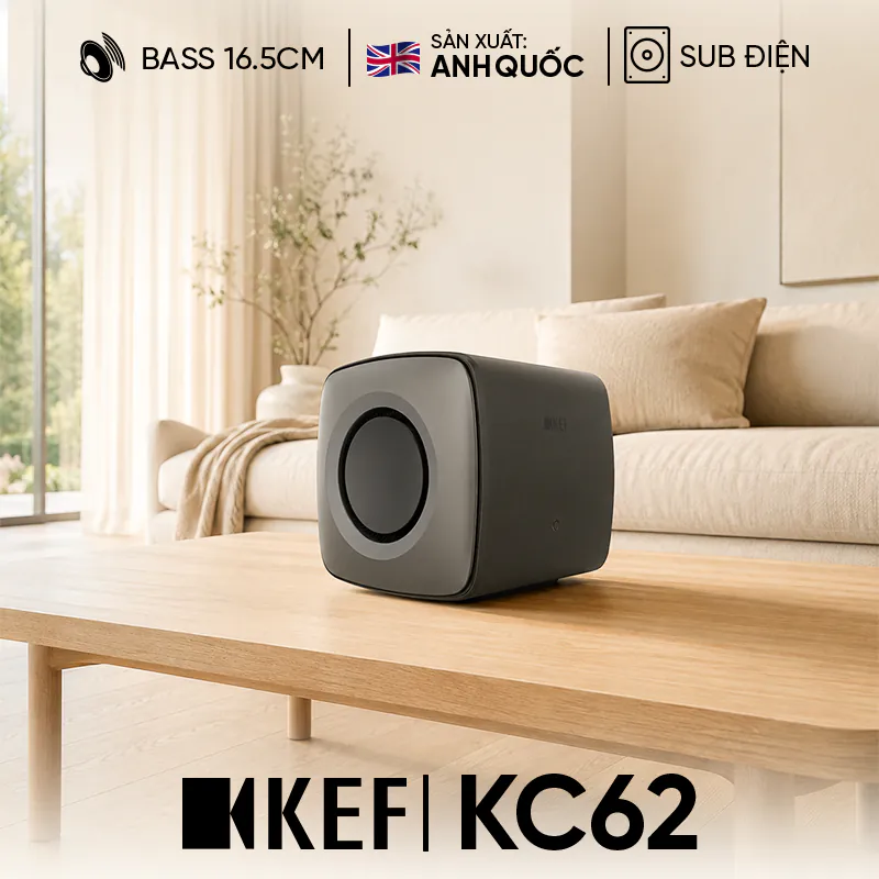 Loa Sub KEF KC62, Bass 16.5cm, 1000W