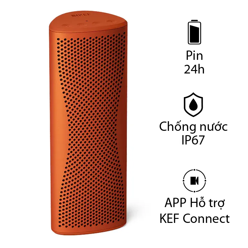 Loa KEF Muo (NEW 2026), Bluetooth 5.4, Công suất 40W, Class D, IP67, Pin 24H, USB-C, Auracast, TWS