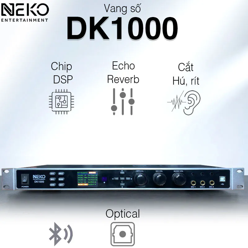 Vang Số NEKO DK1000, 6CH, Optical, Chống hú 98%