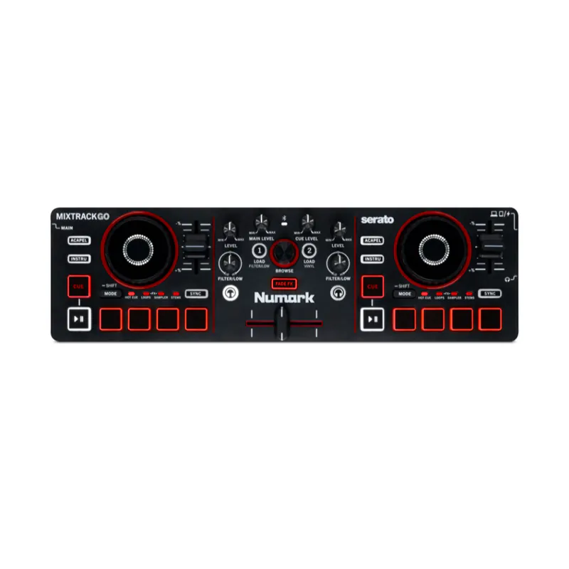 Bàn DJ Numark Mixtrack Go, 2 Kênh, Bluetooth MIDI, USB-C, Serato DJ Lite, VirtualDJ Bàn DJ Numark Mixtrack Go, 2 Kênh, Bluetooth MIDI, USB-C, Serato DJ Lite, VirtualDJ