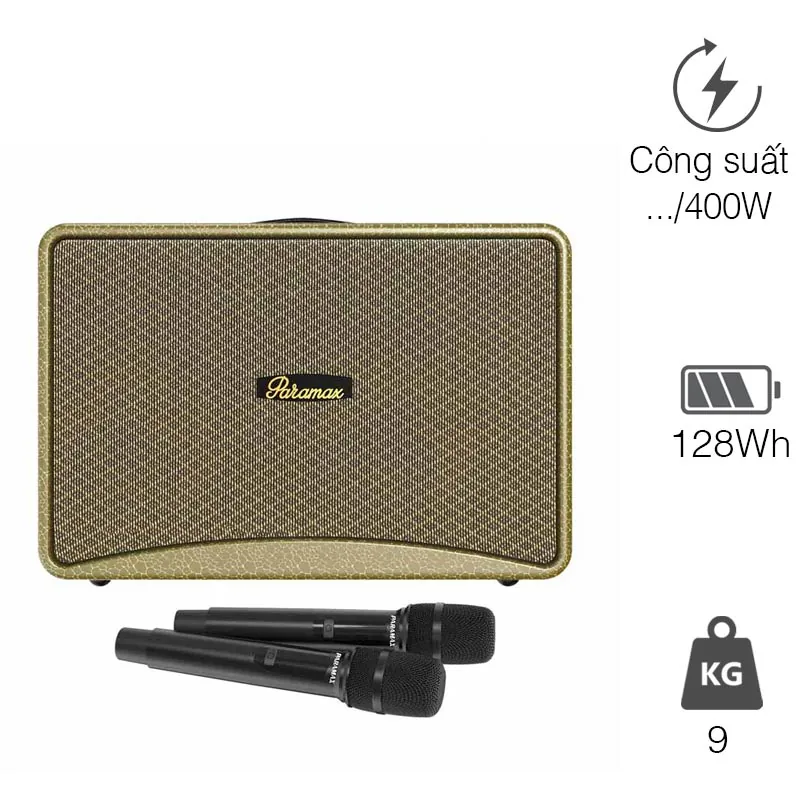Loa Paramax Art 88, Bass 20.3cm, Công suất 400W, Bluetooth 5.3, USB, HDMI (ARC), Optical, AUX, Kèm 2 MIC