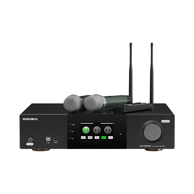 Amply Paramax AX-1000 (2 kênh, Công suất 1500W, Bluetooth 5.0, Optical)