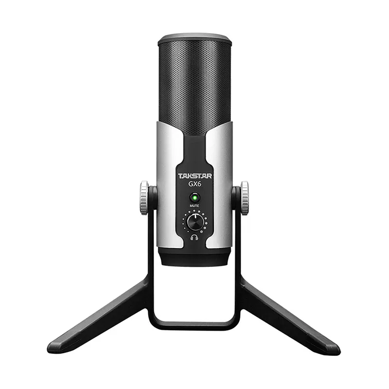 Micro thu âm Takstar GX6 USB (Condenser, Công suất 100 mW, Độ nhạy 5,6 mV, Tần số 20 - 20 kHz, USB) Micro thu âm Takstar GX6 USB (Condenser, Công suất 100 mW, Độ nhạy 5,6 mV, Tần số 20 - 20 kHz, USB)