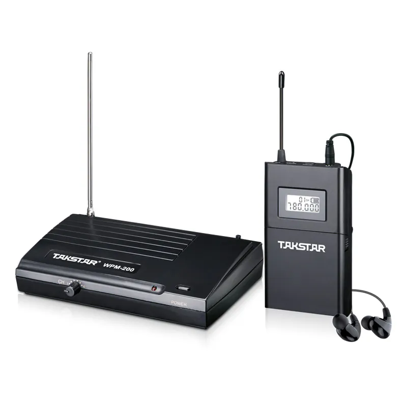 Tai nghe kiểm âm Takstar WPM-200, Dải tần UHF 780 - 805MHz, Pin 30 giờ