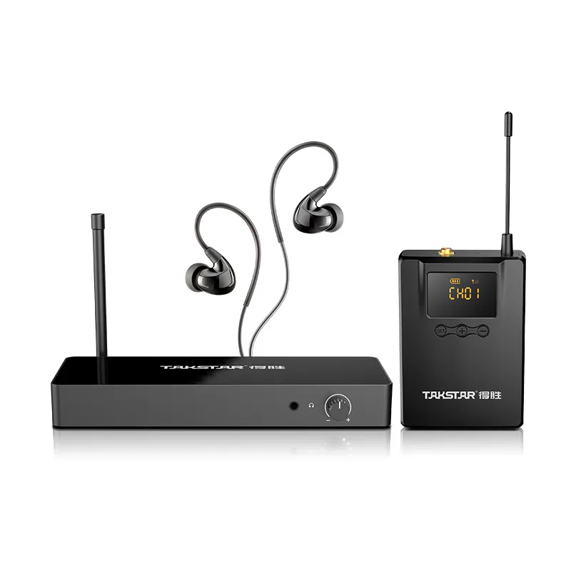 Tai nghe kiểm âm Takstar WPM-300, Dải tần UHF 520 - 600 MHz, Pin 6 giờ, 3.5 mm