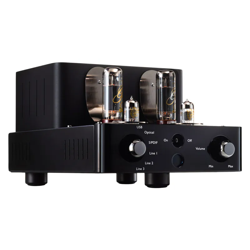 Amply Unison Research Simply Italy Black Edition, 4 bóng Gold Lion, Công suất 10W, RCA Line, USB, S/PDIF, Toslink