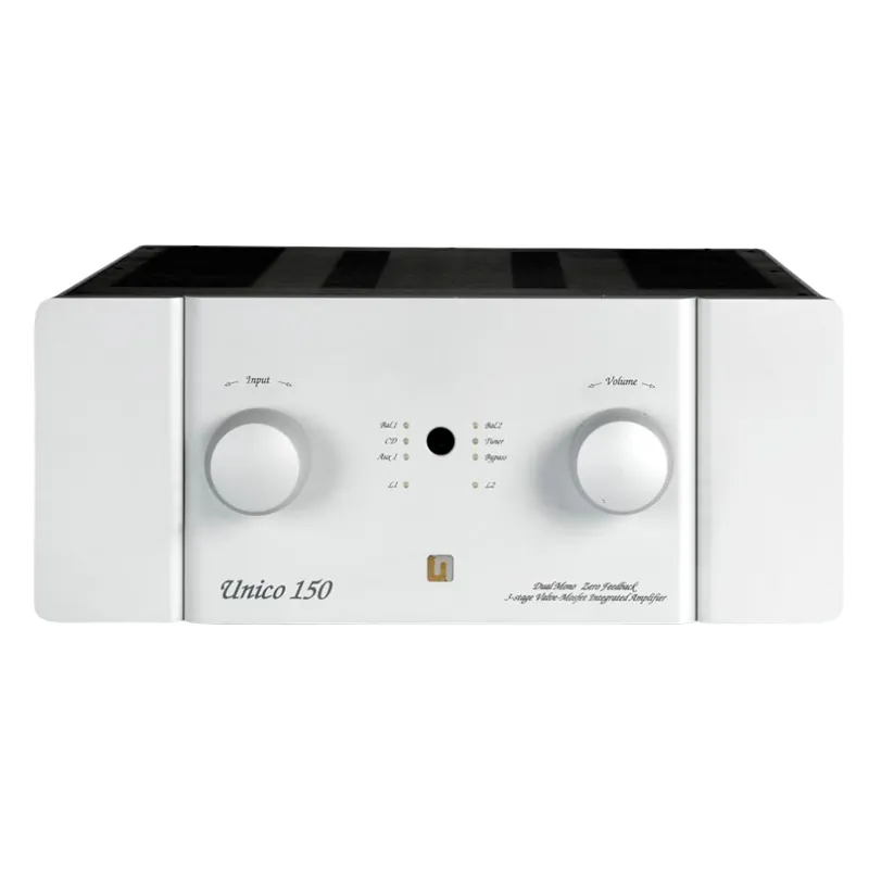 Amply Unison Research Unico 150, Công suất 150W × 2 kênh (8 Ohms), RCA, XLR