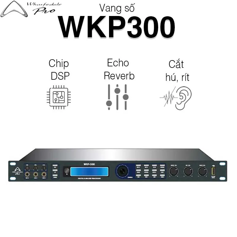 Mixer Karaoke Wharfedale WKP300, Chống Hú Rít, 6CH