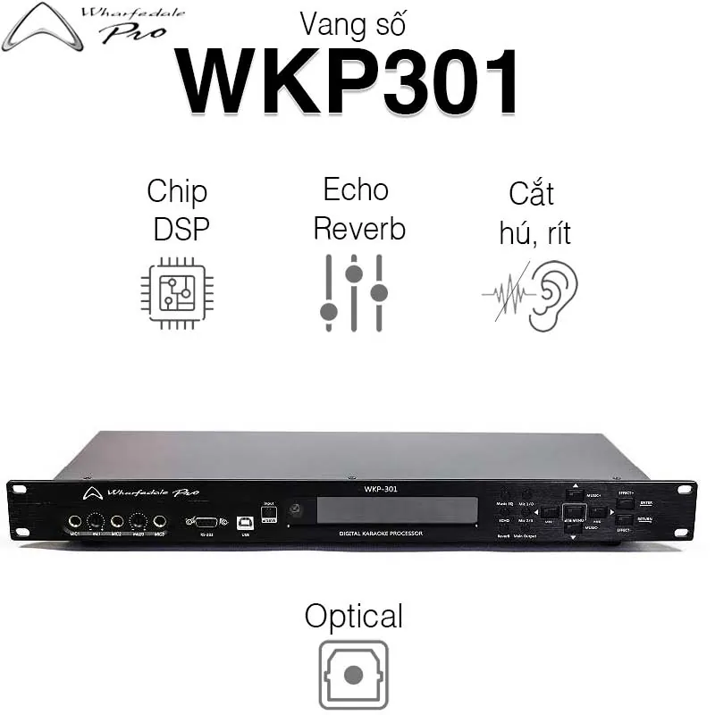 Vang số Wharfedale WKP301, Chống Hú Rít, 6CH, Optical