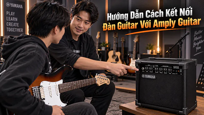 Hướng Dẫn Cách Kết Nối Đàn Guitar Với Amply Guitar