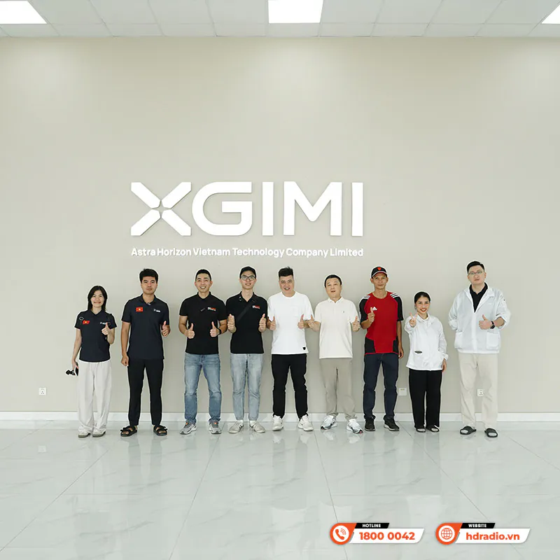 Đại diện HDRadio đi thăm nhà máy XGIMI tại Nam Định