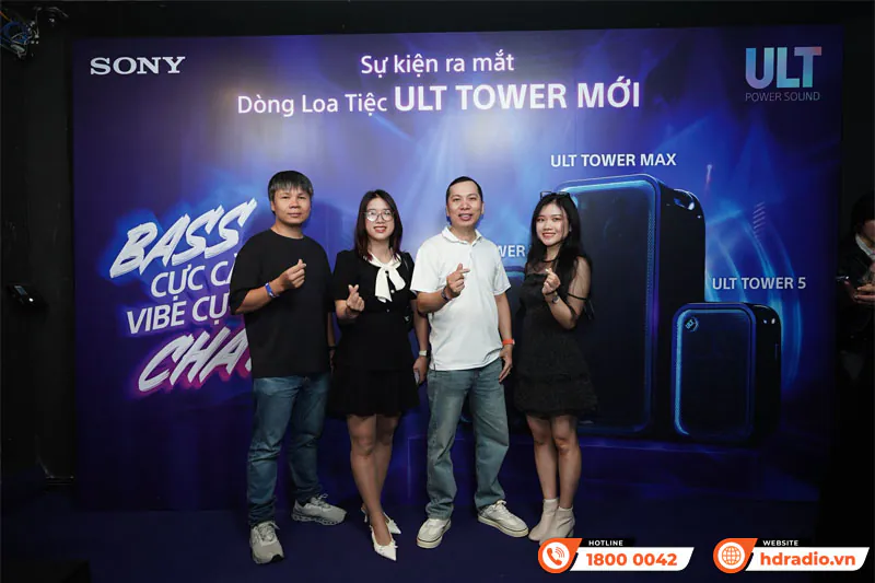 HDRadio dự sự kiện ra mắt dòng loa Sony ULT TOWER ở Cosmos Club HDRadio dự sự kiện ra mắt dòng loa Sony ULT TOWER ở Cosmos Club