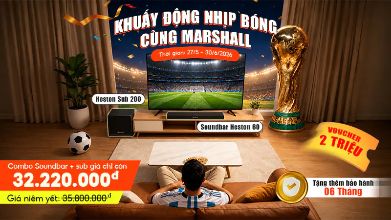 Khuấy Động Nhịp Bóng Cùng Marshall