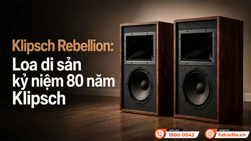 Klipsch ra mắt loa bookshelf để bàn Rebellion Klipsch ra mắt loa bookshelf để bàn Rebellion