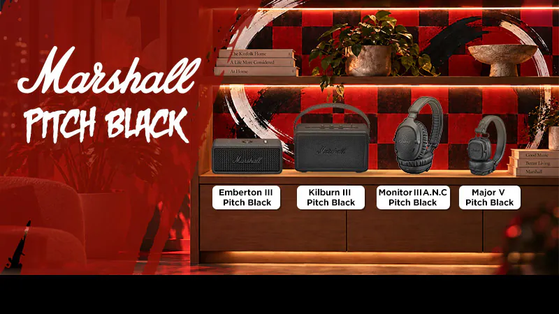 Marshall ra mắt loạt sản phẩm Marshall Pitch Black 2026 cực ấn tượng! Marshall ra mắt loạt sản phẩm Marshall Pitch Black 2026 cực ấn tượng!