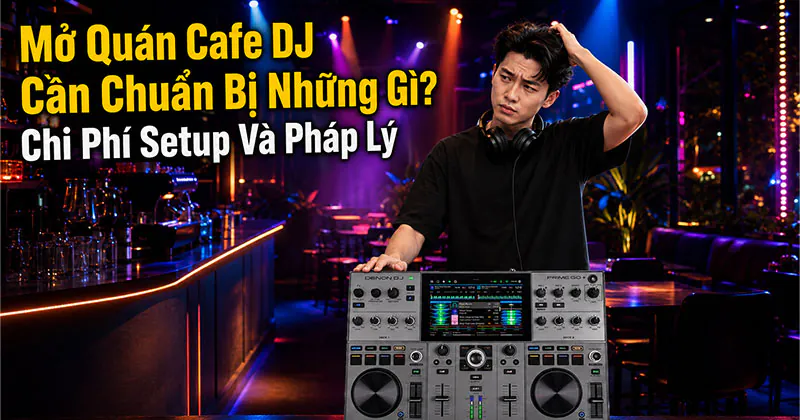 Mở Quán Cafe DJ Cần Chuẩn Bị Những Gì? Chi Phí Setup Và Pháp Lý Chi Tiết Bạn Nên Biết Trước Khi Bắt Đầu Kinh Doanh!