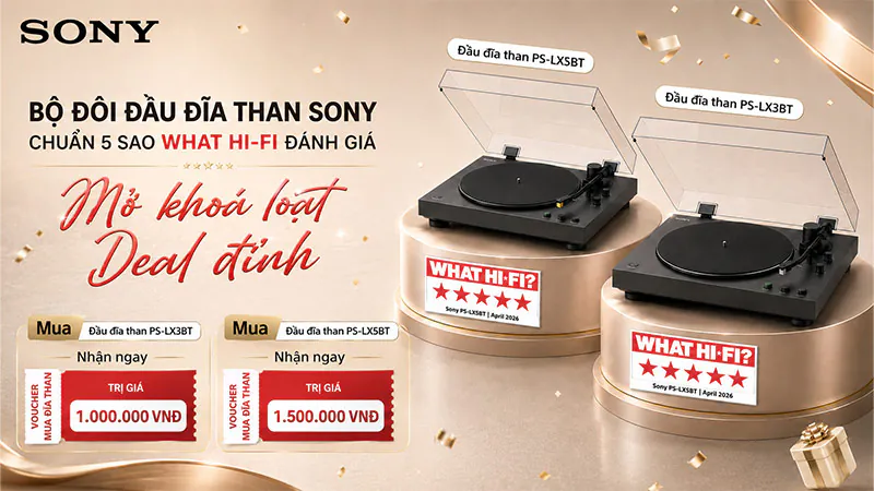 Mua đầu đĩa than Sony tại HDRadio nhận ngay E-Voucher