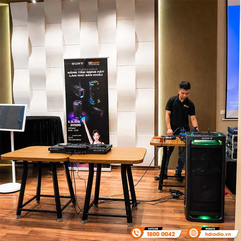 Nhìn lại Workshop “Nâng tầm giọng hát – Làm chủ sân khấu” do HDRadio phối hợp Sony tổ chức tại Hà Nội