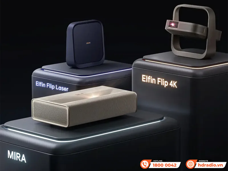 XGIMI ra mắt loạt máy chiếu Elfin Flip 4K và Elfin Flip Laser và MIRA