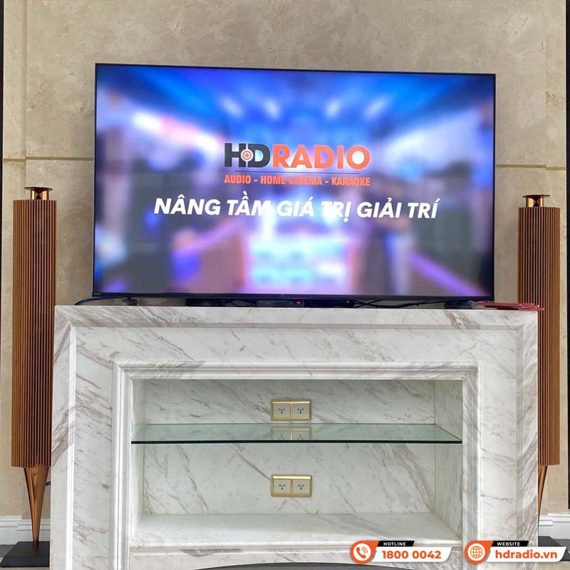 Lắp đặt bộ Loa B&O Beolab 18 m&agrave;u Bronze cho anh Khải