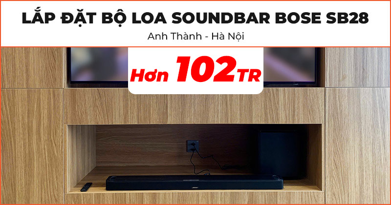 Lắp đặt Bộ loa Soundbar Bose SB28 cực chất lượng trị giá hơn 102 triệu đồng cho anh Thành ở Quận Hà Đông, Hà Nội (Bose Smart Ultra Soundbar, Bose Surround Speakers 700, Bose Bass Module 700, Bose Omni Jewel) Lắp đặt Bộ loa Soundbar Bose SB28 cực chất lượng trị giá hơn 102 triệu đồng cho anh Thành ở Quận Hà Đông, Hà Nội (Bose Smart Ultra Soundbar, Bose Surround Speakers 700, Bose Bass Module 700, Bose Omni Jewel)
